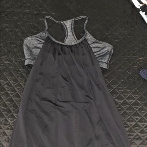 Black and grey lulu lemon tank